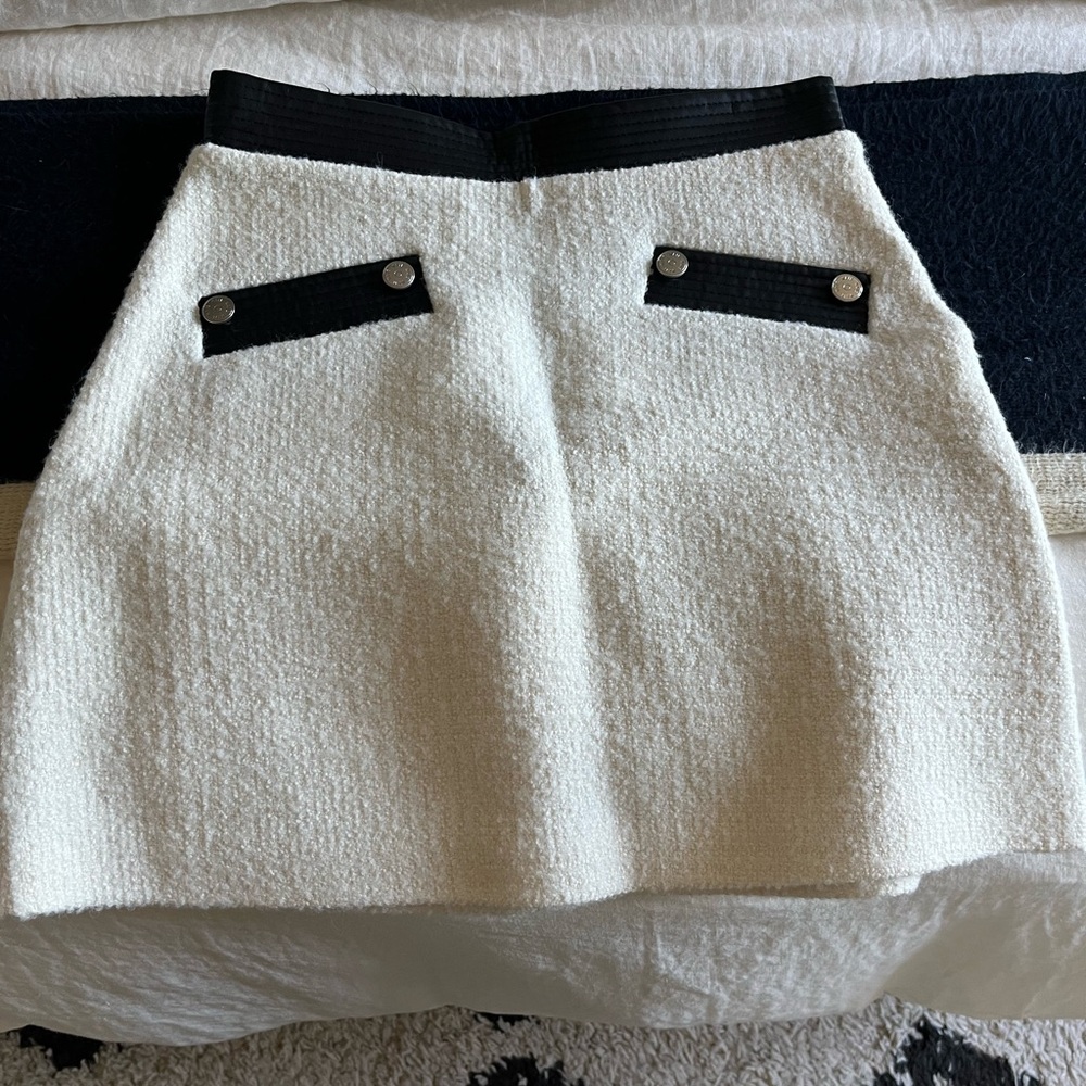 NWT Maje leather and tweed mini skirt! (40)